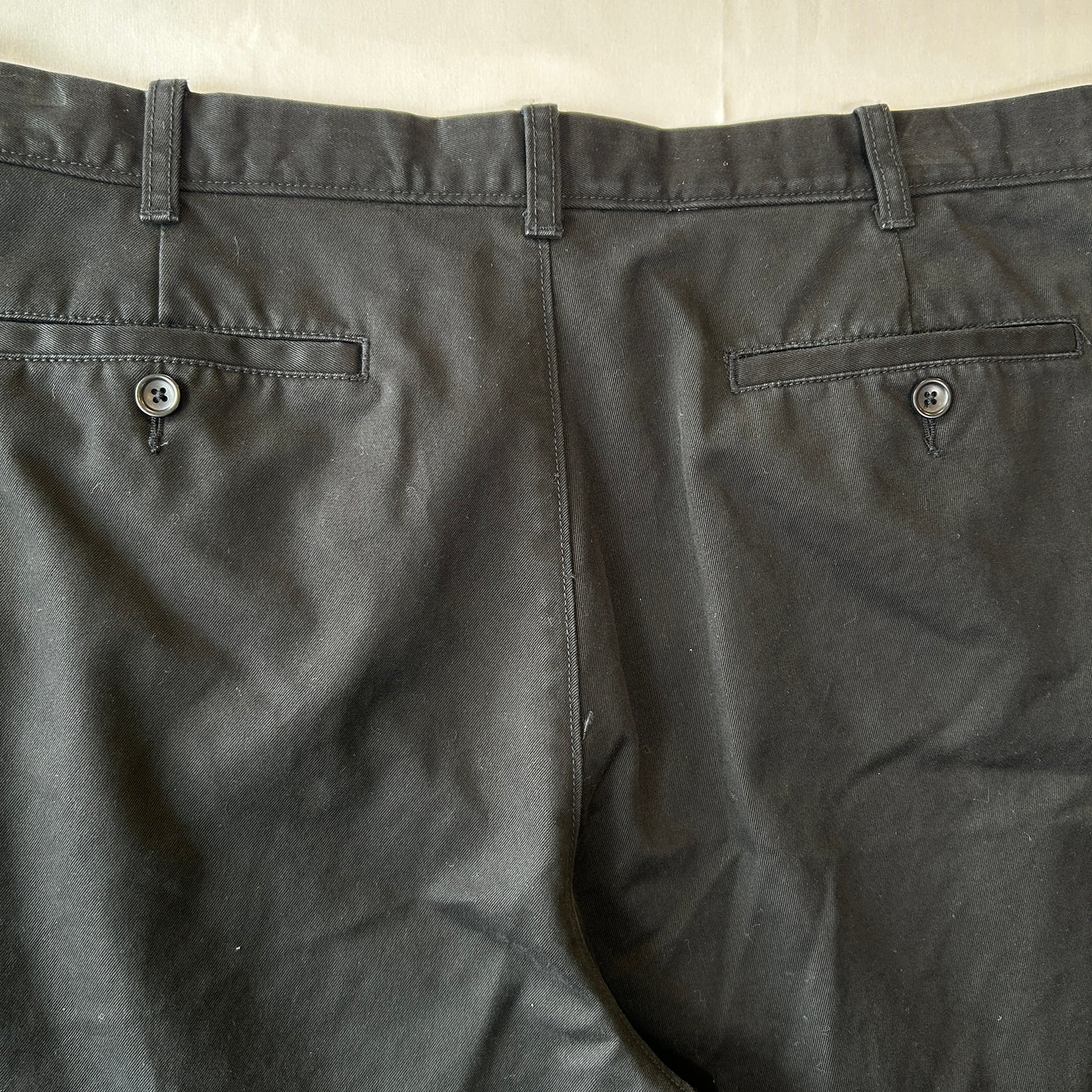 00's J.CREW Essential Chino コットンチノパン ブラック(W38)/C1177P-SO