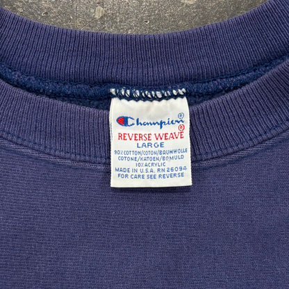 90's  Campion  REVERSE WEAVE リバースウィーブ WISCONSIN 青紫 L /A8544S-SO