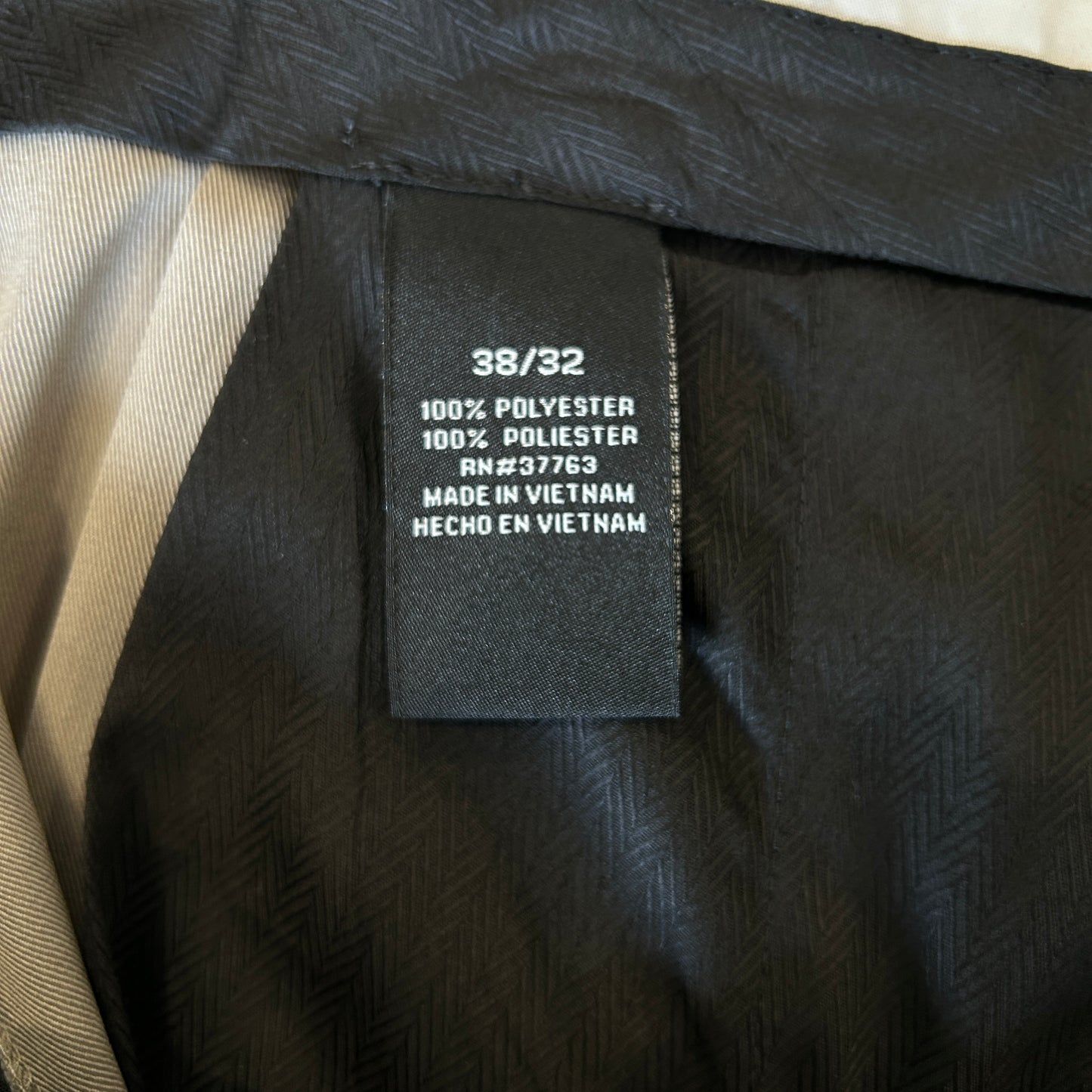 未使用品 Perry Ellis ペリーエリス タックスラックス ポリエステル (38×32)/C1175P-SO