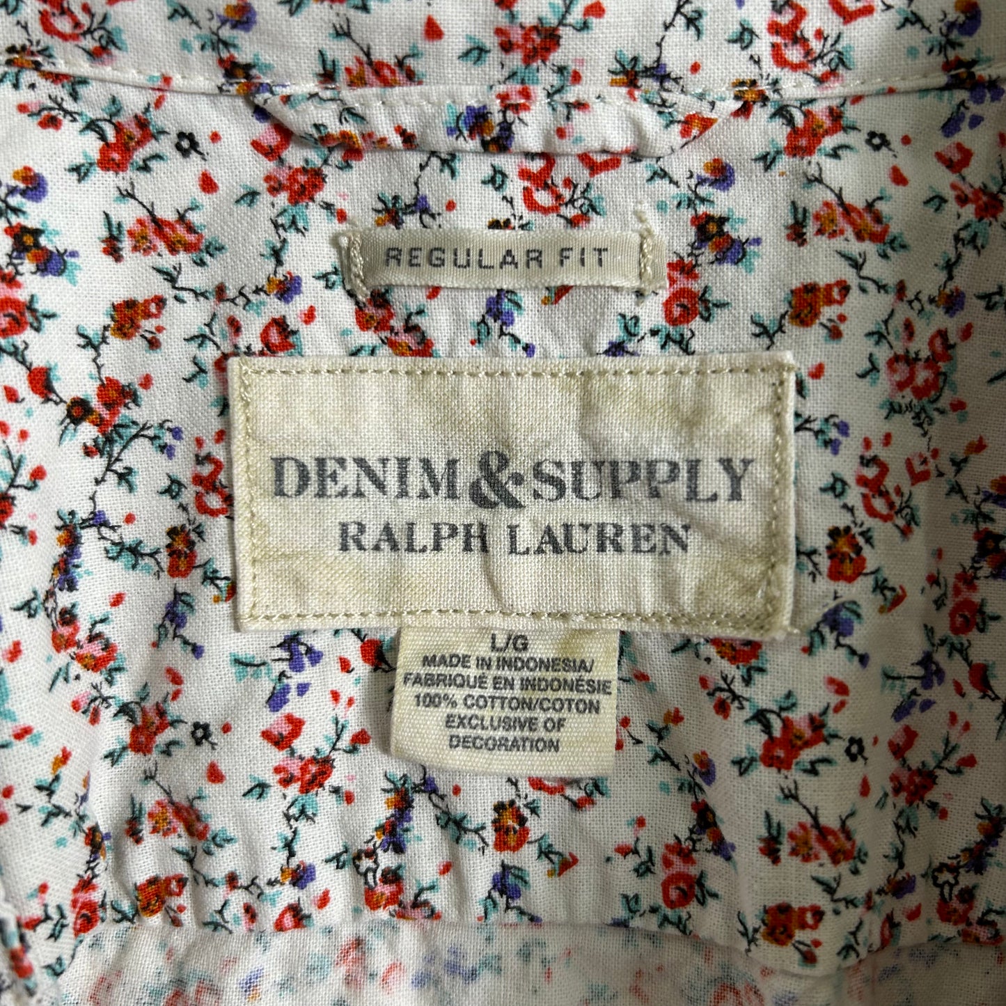 00's denim & supply Ralph Lauren 花柄シャツ (L)/A4582SH-SO