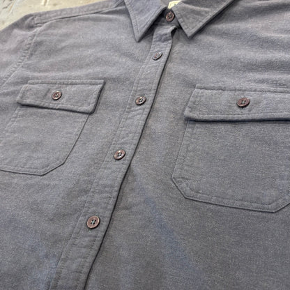 90's L.L.Bean エルエルビーン シャモアクロス シャツ ブルーグレー (ウィメンズXL) /B4153SH-SO