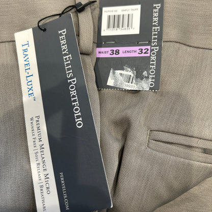 未使用品 Perry Ellis ペリーエリス タックスラックス ポリエステル (38×32)/C1175P-SO