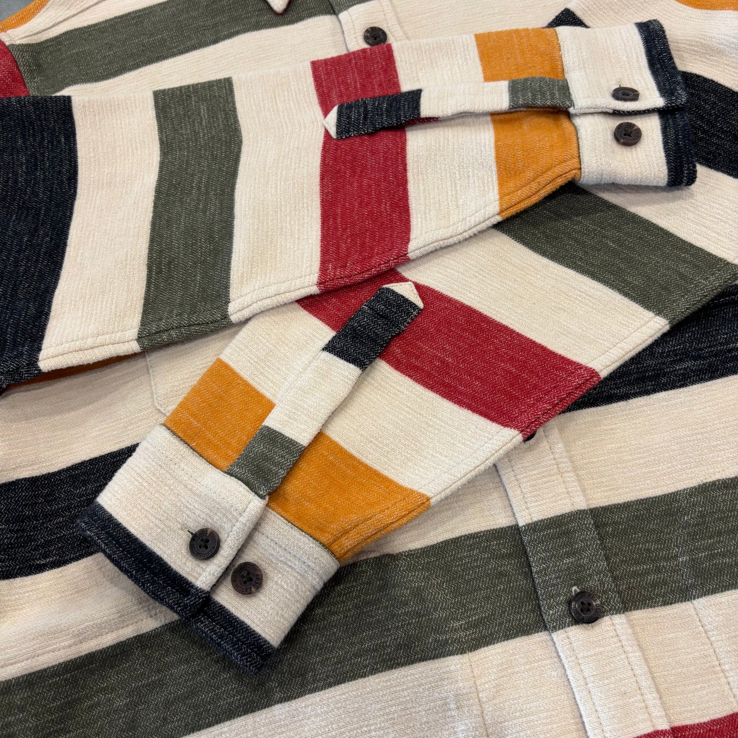 00's Pendleton ペンドルトン ブランケット オーバーシャツ ストライプ ボーダー (M) /A9769SH-SO