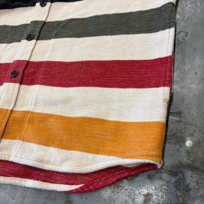 00's Pendleton ペンドルトン ブランケット オーバーシャツ ストライプ ボーダー (M) /A9769SH-SO