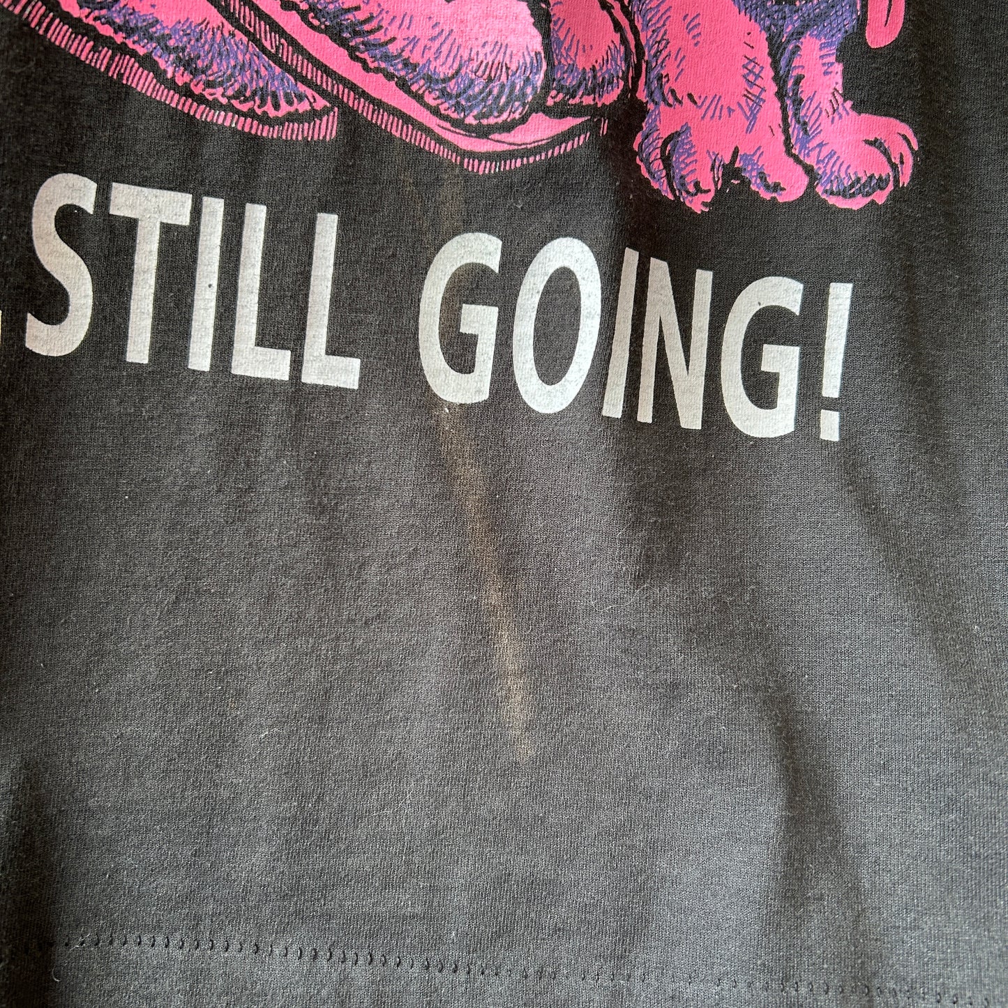 90's Energizer "Energizer Bunny" エナジャイザー・バニー 企業Tシャツ 乾電池 ライト 黒(L)/C1083T-SO