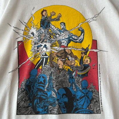 80's MARVEL COMICS マーベル  X-MEN アメコミTシャツ 白(M)/C1184T-SO