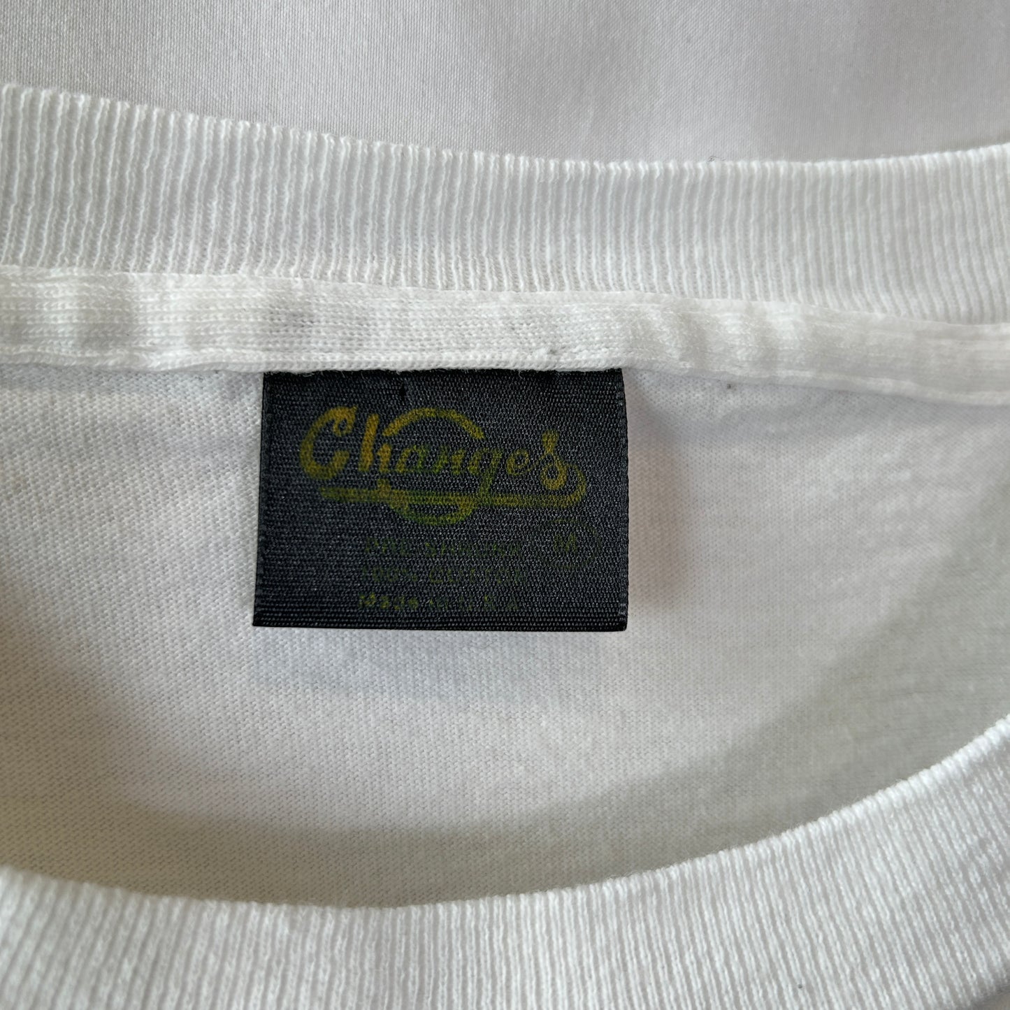 90's PEANUTS "JOE GRADUATE" スヌーピー 両面プリント　キャラクターTシャツ 白(M)/C1095T-SO