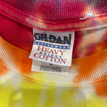 90's Wood Stock 99' ウッドストック タイダイTシャツ GILDAN (XL)/A2722T-SO