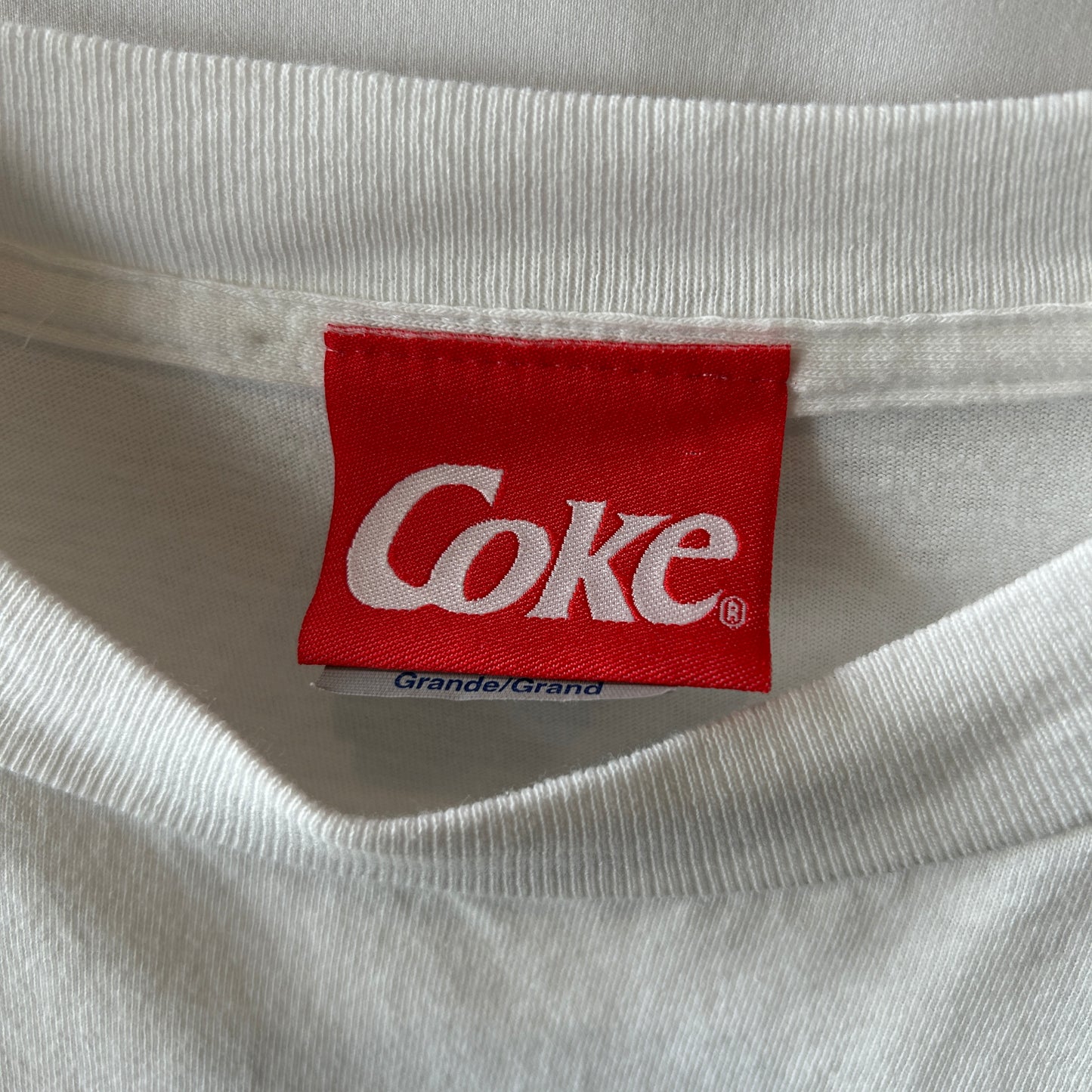 90's Coca-Cola コカ・コーラ 月と太陽 アドバタイジングTシャツ 白 TULTEX(L)/C1183T-SO