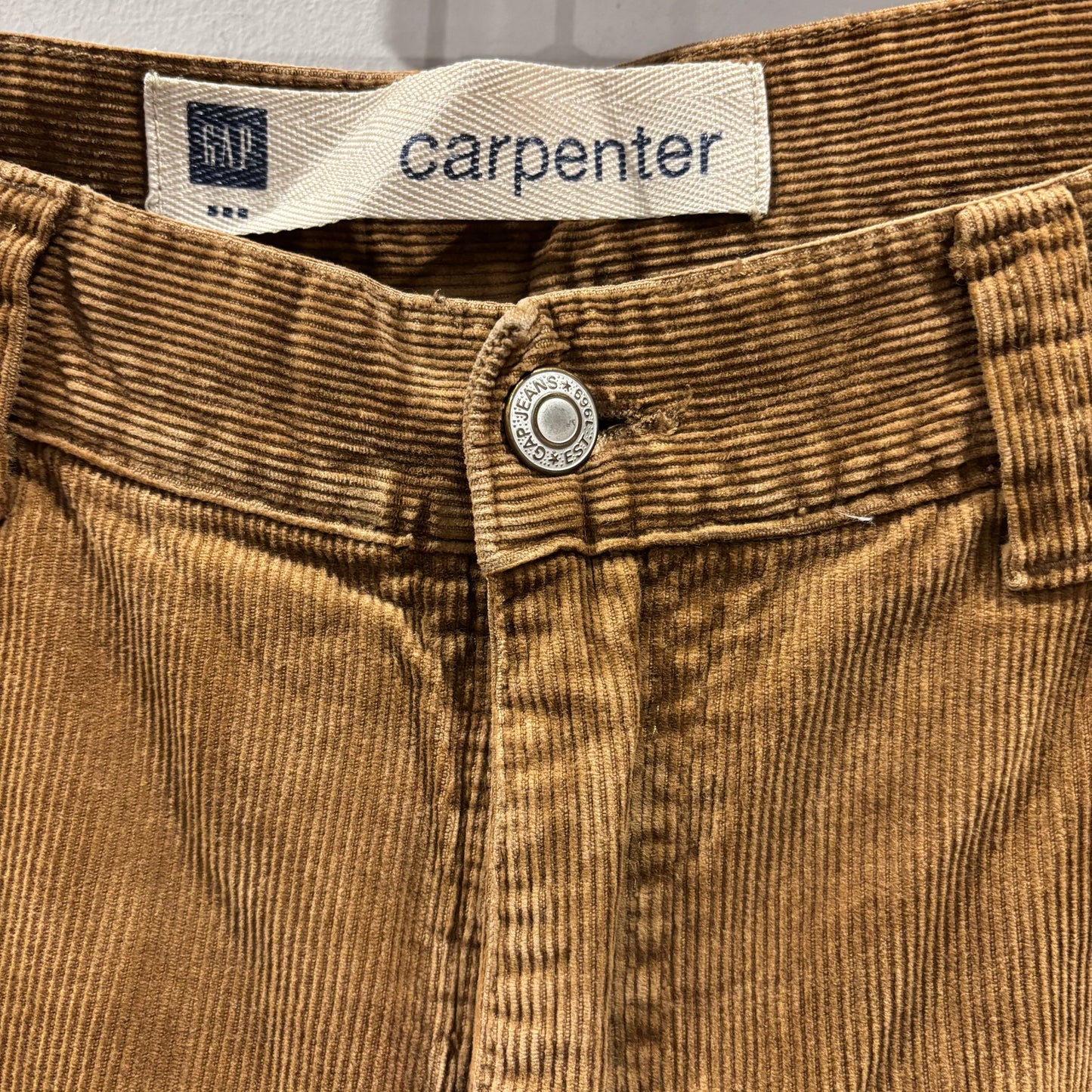 90-00's GAP コーデュロイ carpenter カーペンターパンツ ブラウン (32×32)/B4161P-SO