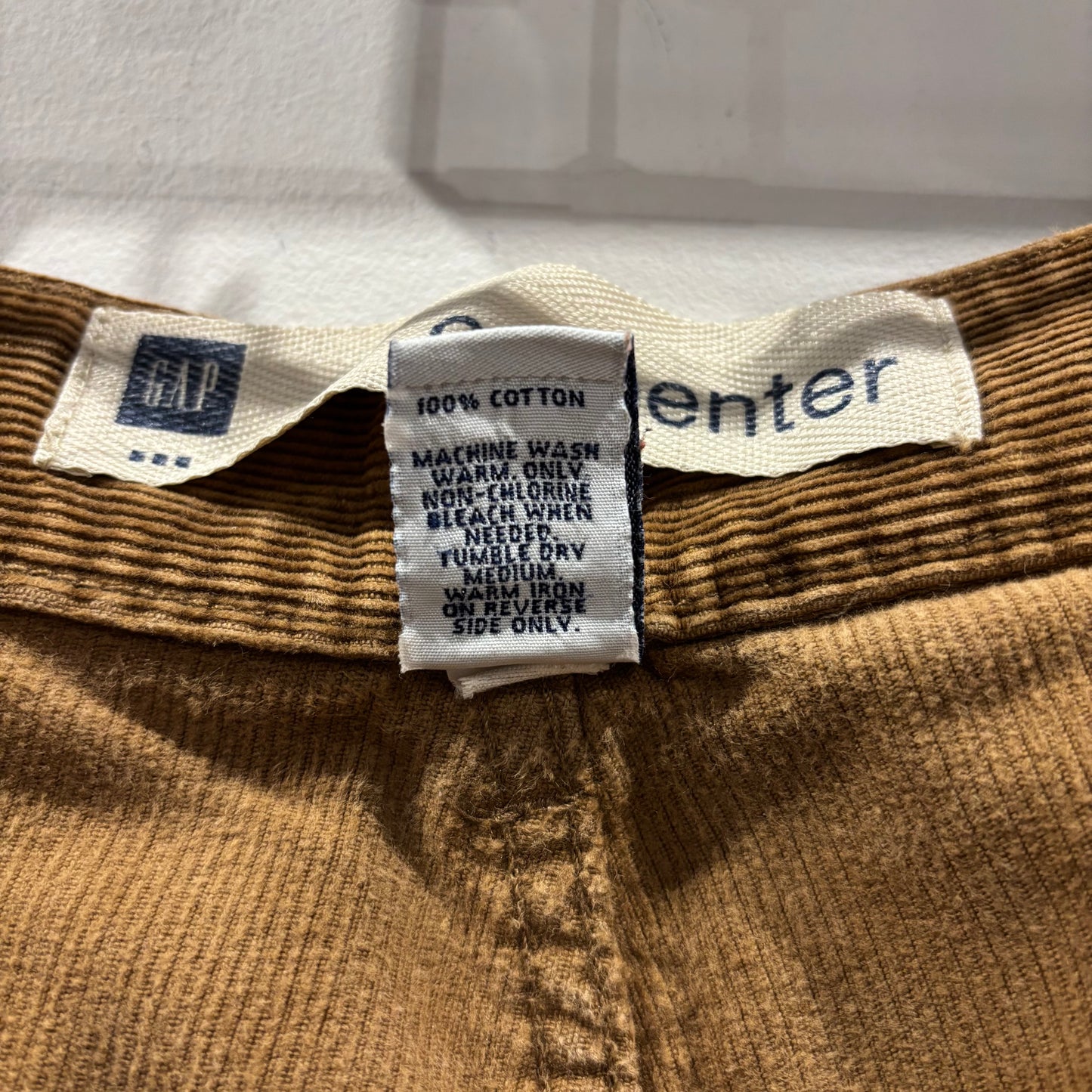 90-00's GAP コーデュロイ carpenter カーペンターパンツ ブラウン (32×32)/B4161P-SO