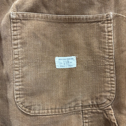 90-00's GAP コーデュロイ carpenter カーペンターパンツ ブラウン (32×32)/B4161P-SO