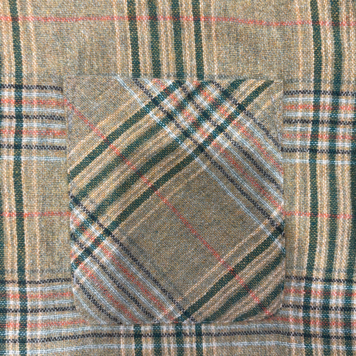 70's Campus ウールチェックシャツ 黄緑橙 (XL)/A6961S-SO