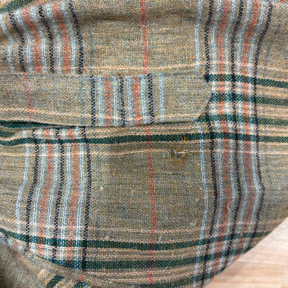 70's Campus ウールチェックシャツ 黄緑橙 (XL)/A6961S-SO