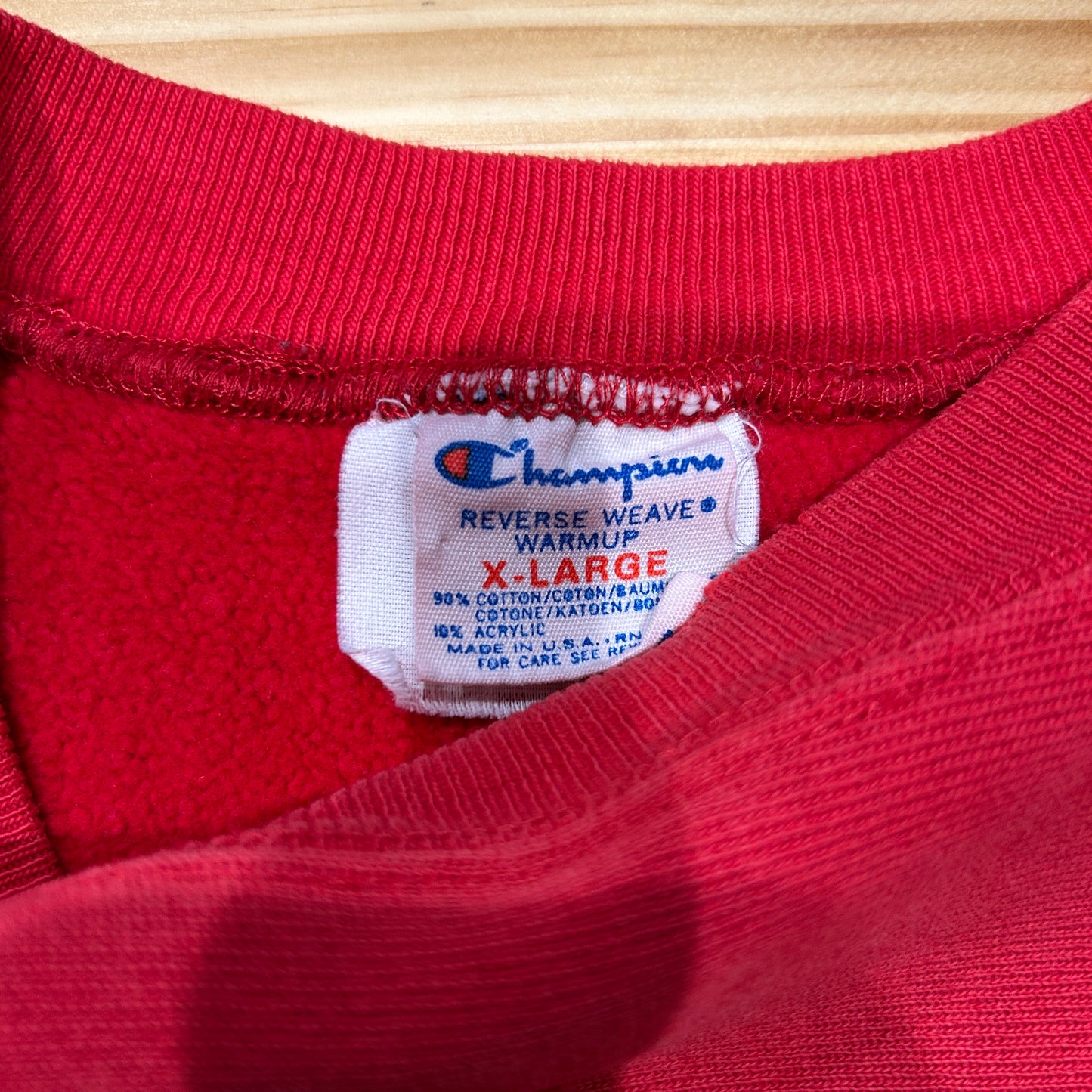 80's Champion Reverse Weave リバースウィーブ　George Washington UNV 赤(XL)/A7665R-SO