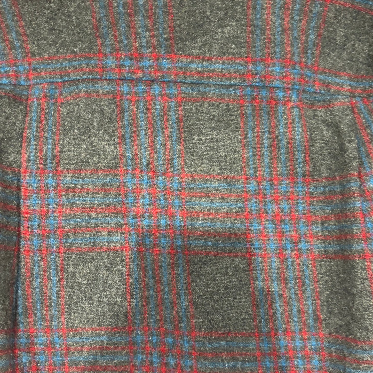 60's Towncraft ウールチェックシャツ 黒赤青 (M)/A8293S-SO