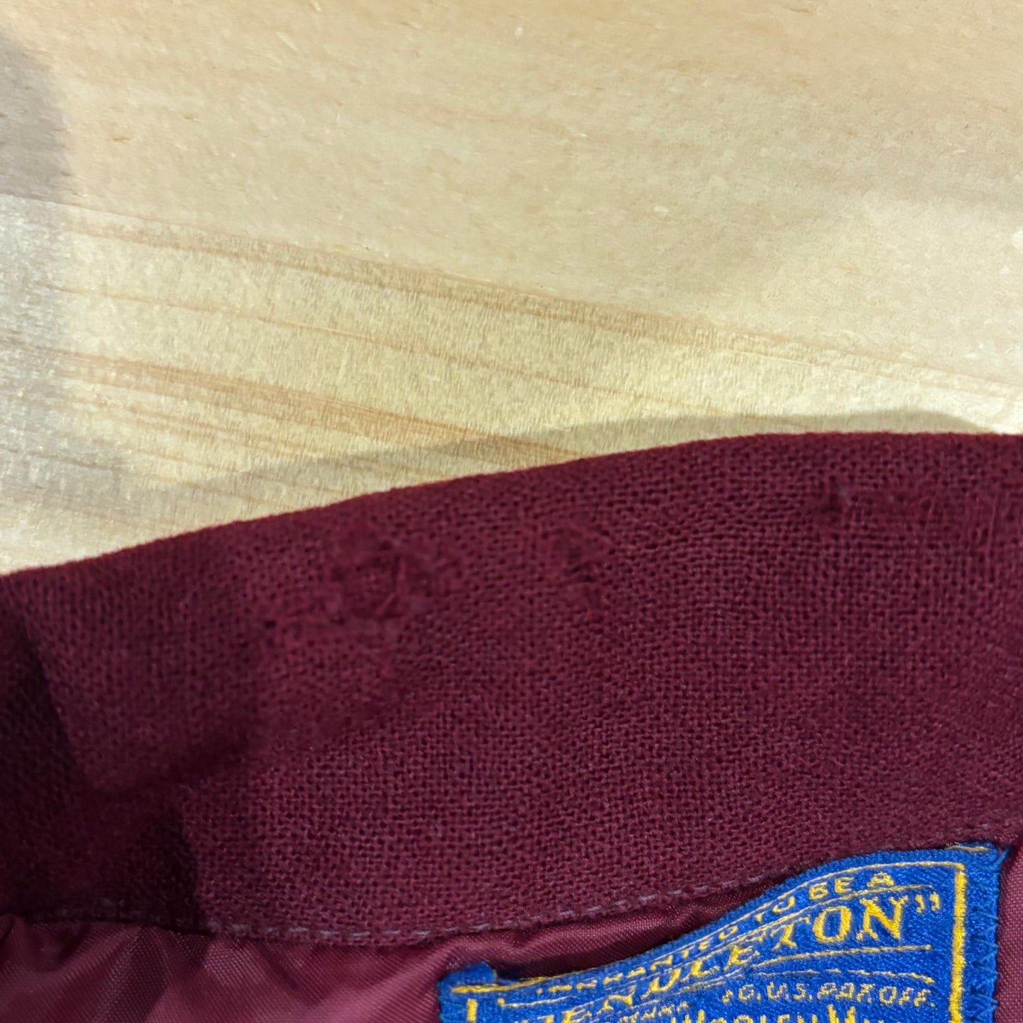 50's Perndleton ボードシャツ 無地 ワインレッド (S)/A8982S0-SO