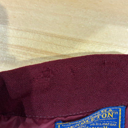 50's Perndleton ボードシャツ 無地 ワインレッド (S)/A8982S0-SO