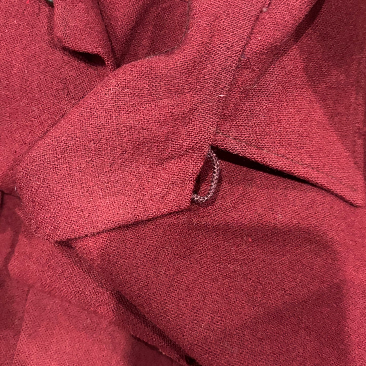 50's Perndleton ボードシャツ 無地 ワインレッド (S)/A8982S0-SO