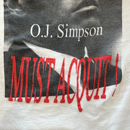 90's O.J.Simpson フォトTシャツ 白(XL)/A6494T-SO