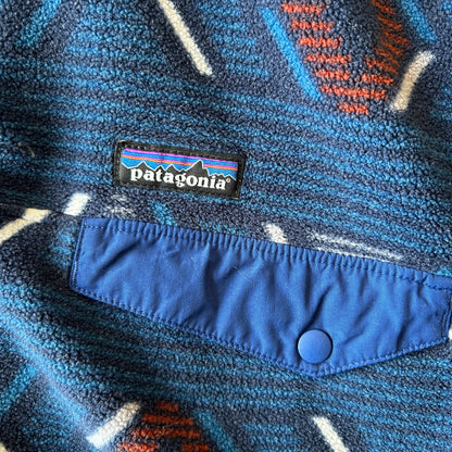 2017 Patagonia パタゴニア スナップT フリースプルオーバー ネイティブ柄 ネイビー(XL)/C0216F-SO
