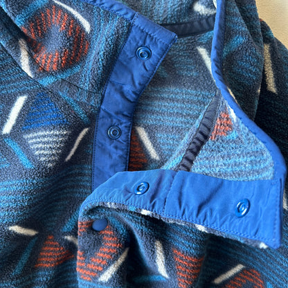 2017 Patagonia パタゴニア スナップT フリースプルオーバー ネイティブ柄 ネイビー(XL)/C0216F-SO