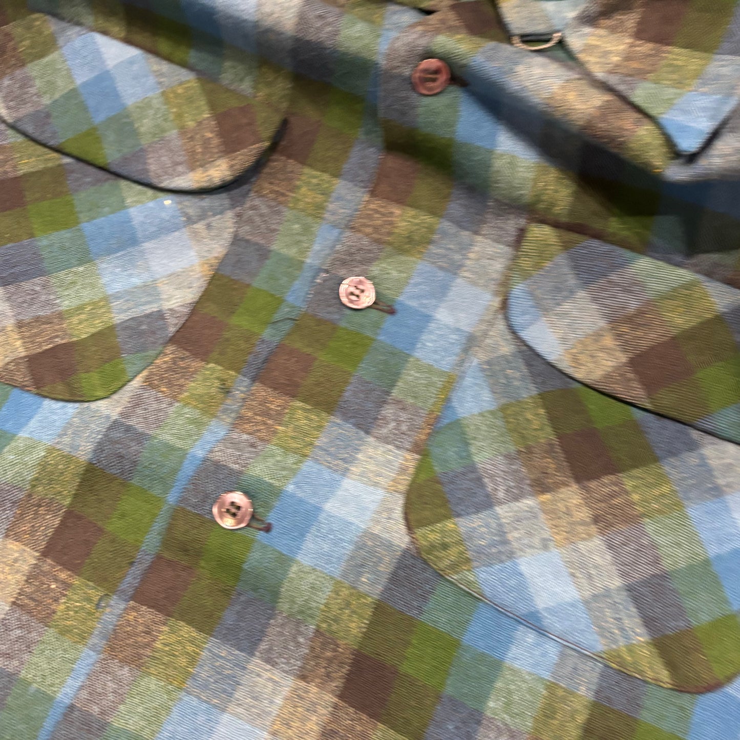 60's Pendleton ボードシャツ チェック 青緑紺 (S)/A8668S-SO