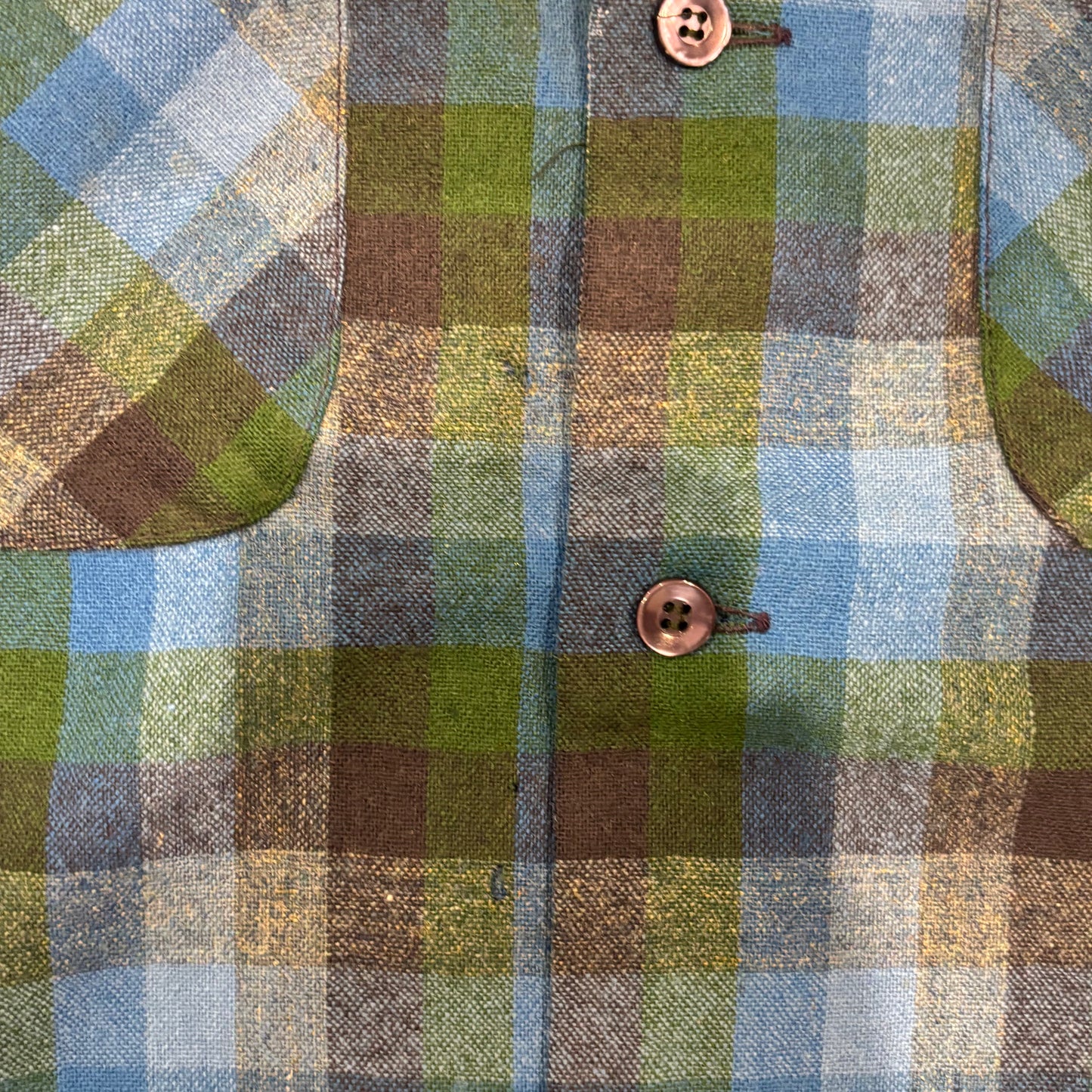 60's Pendleton ボードシャツ チェック 青緑紺 (S)/A8668S-SO