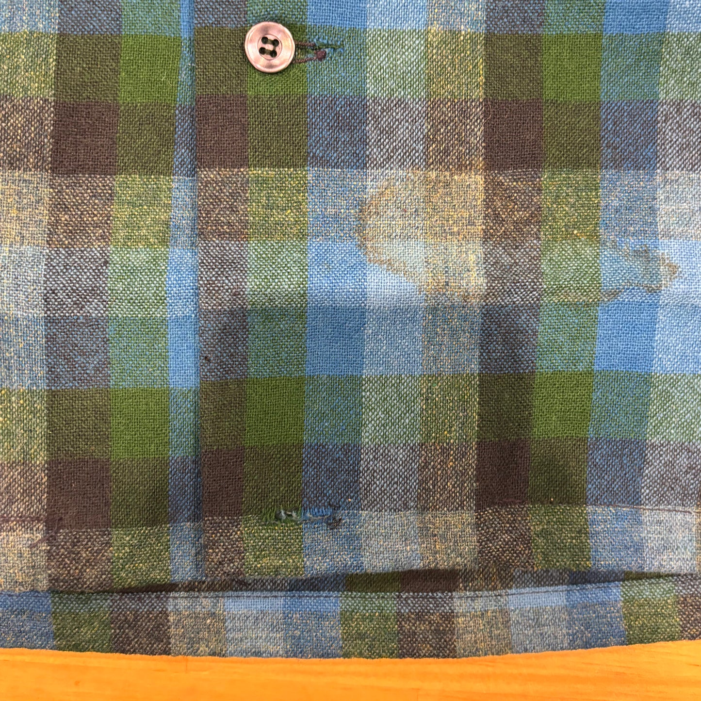 60's Pendleton ボードシャツ チェック 青緑紺 (S)/A8668S-SO