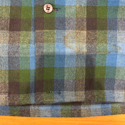 60's Pendleton ボードシャツ チェック 青緑紺 (S)/A8668S-SO