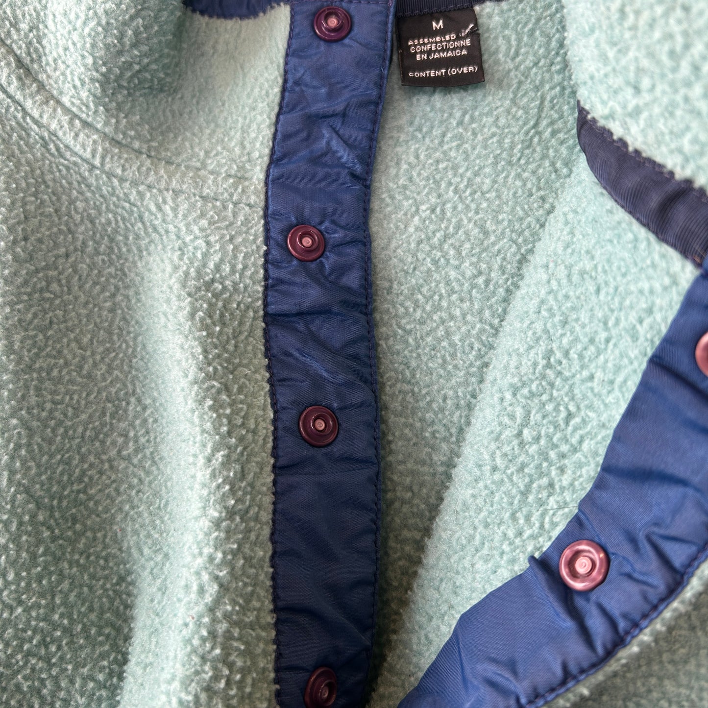 90's Patagonia パタゴニア スナップT フリースプルオーバー Sea Green/Ink Blue (M)/C0213F-SO