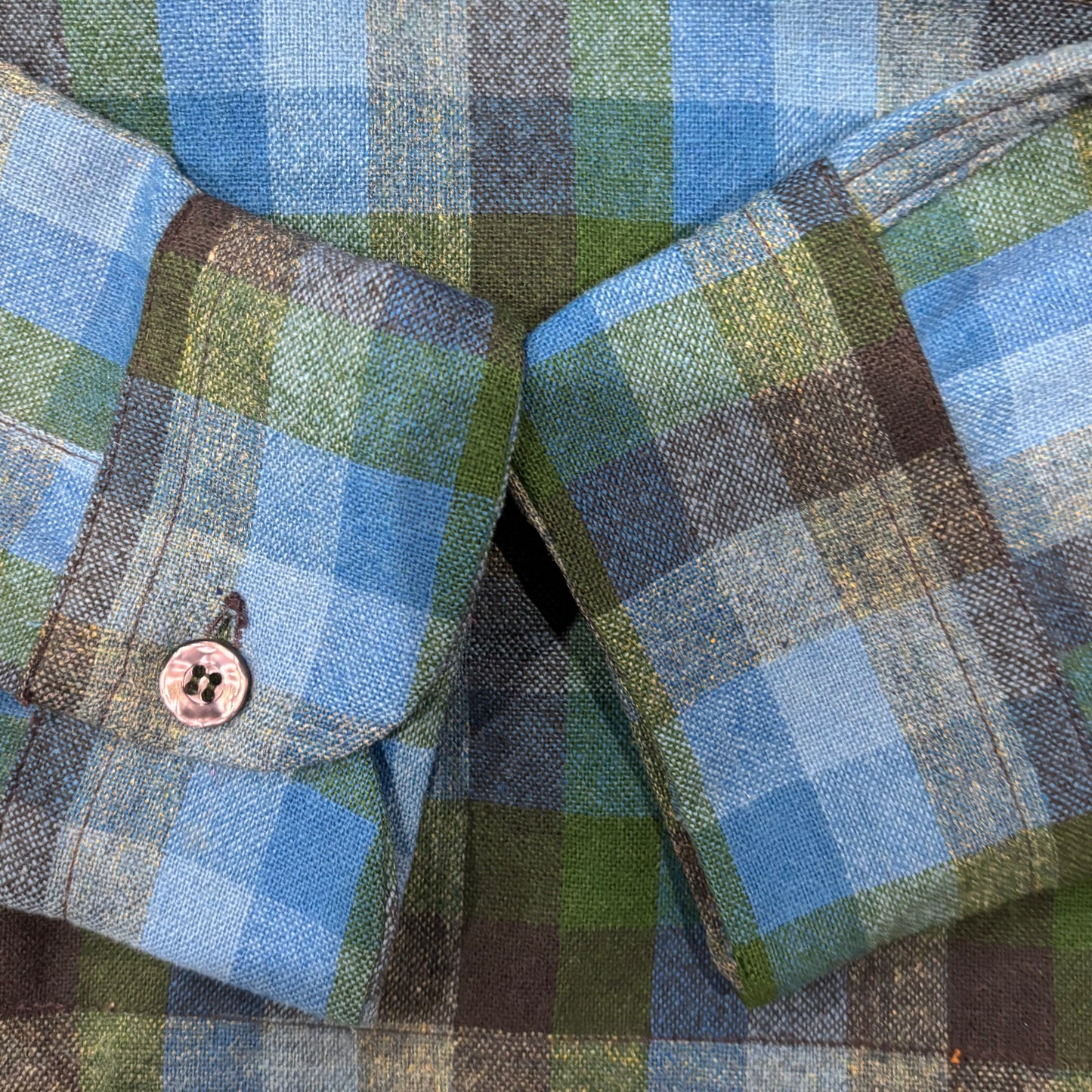 60's Pendleton ボードシャツ チェック 青緑紺 (S)/A8668S-SO