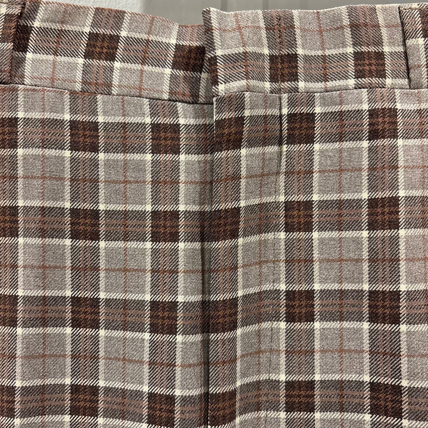 70-80's Hubbard Slacks ハバード・スラックス ベージュ×ブラウン×ホワイト (不明)/B4159P-SO