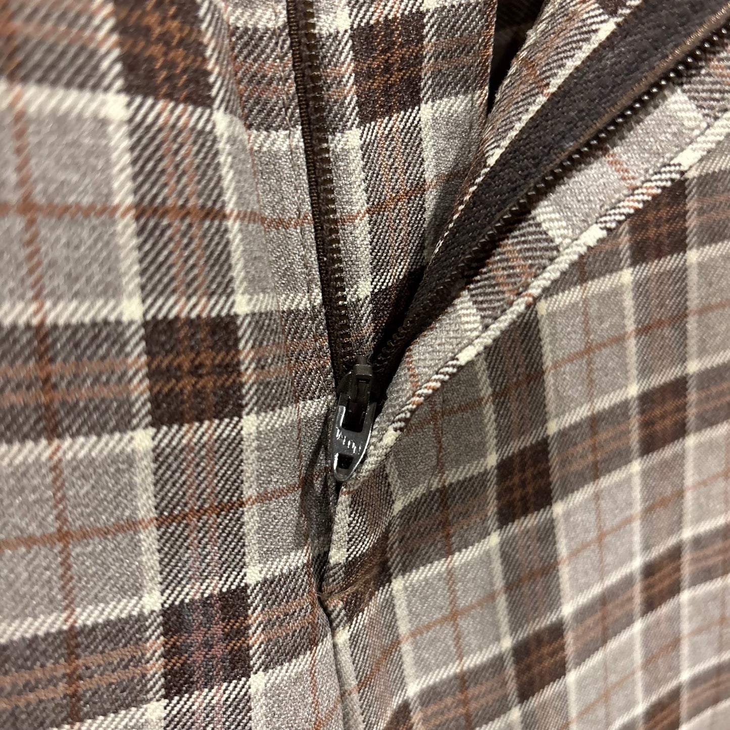 70-80's Hubbard Slacks ハバード・スラックス ベージュ×ブラウン×ホワイト (不明)/B4159P-SO
