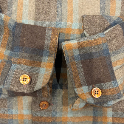 70's Pendleton ボードシャツ チェック 茶橙黒 (S)/A8246S-SO