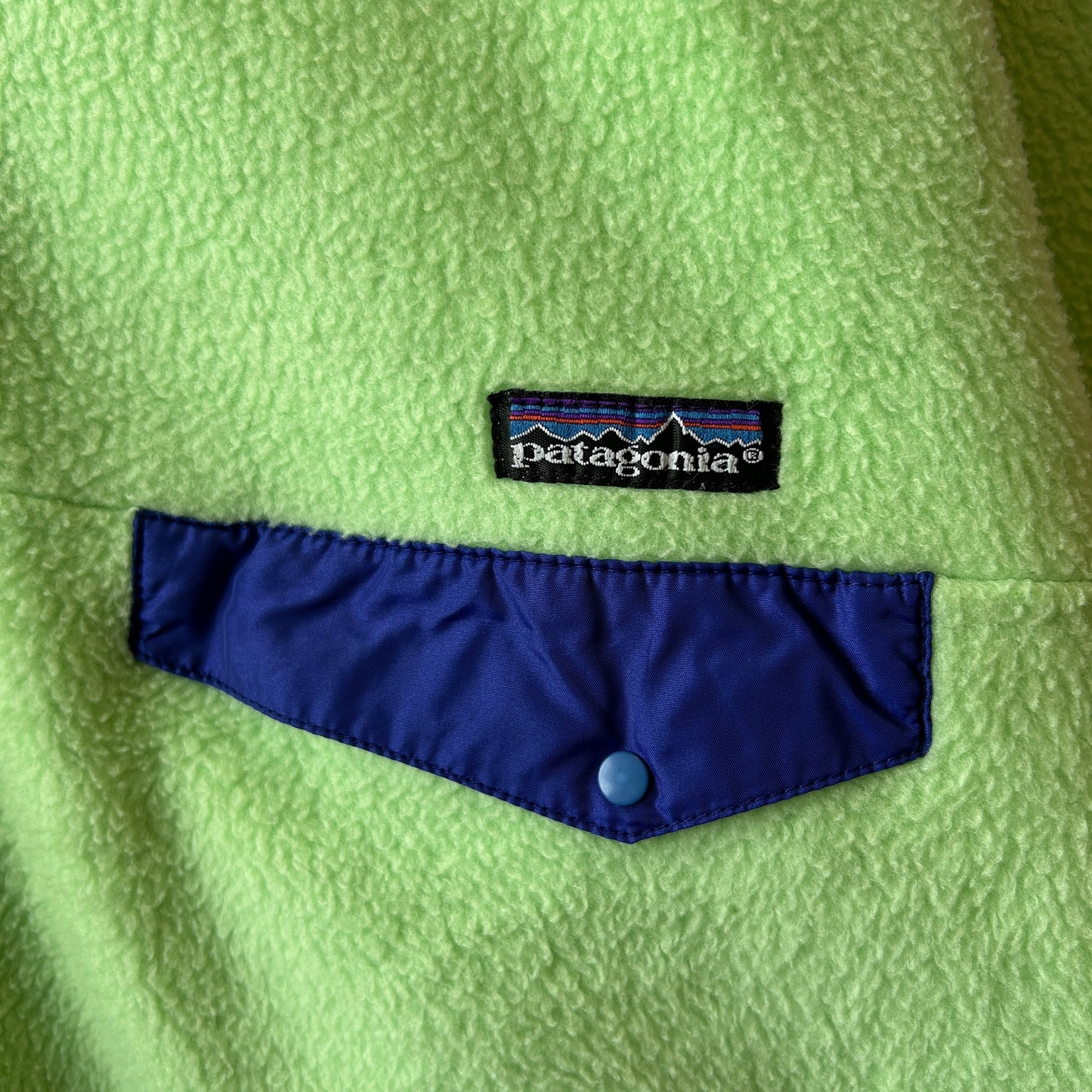 1991 Patagonia パタゴニア スナップT フリースプルオーバー アップルグリーン (L)/C0212F-SO