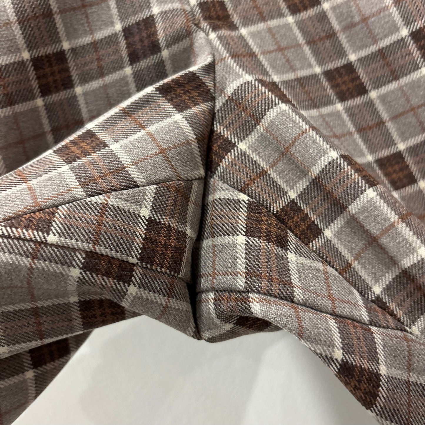 70-80's Hubbard Slacks ハバード・スラックス ベージュ×ブラウン×ホワイト (不明)/B4159P-SO