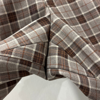 70-80's Hubbard Slacks ハバード・スラックス ベージュ×ブラウン×ホワイト (不明)/B4159P-SO