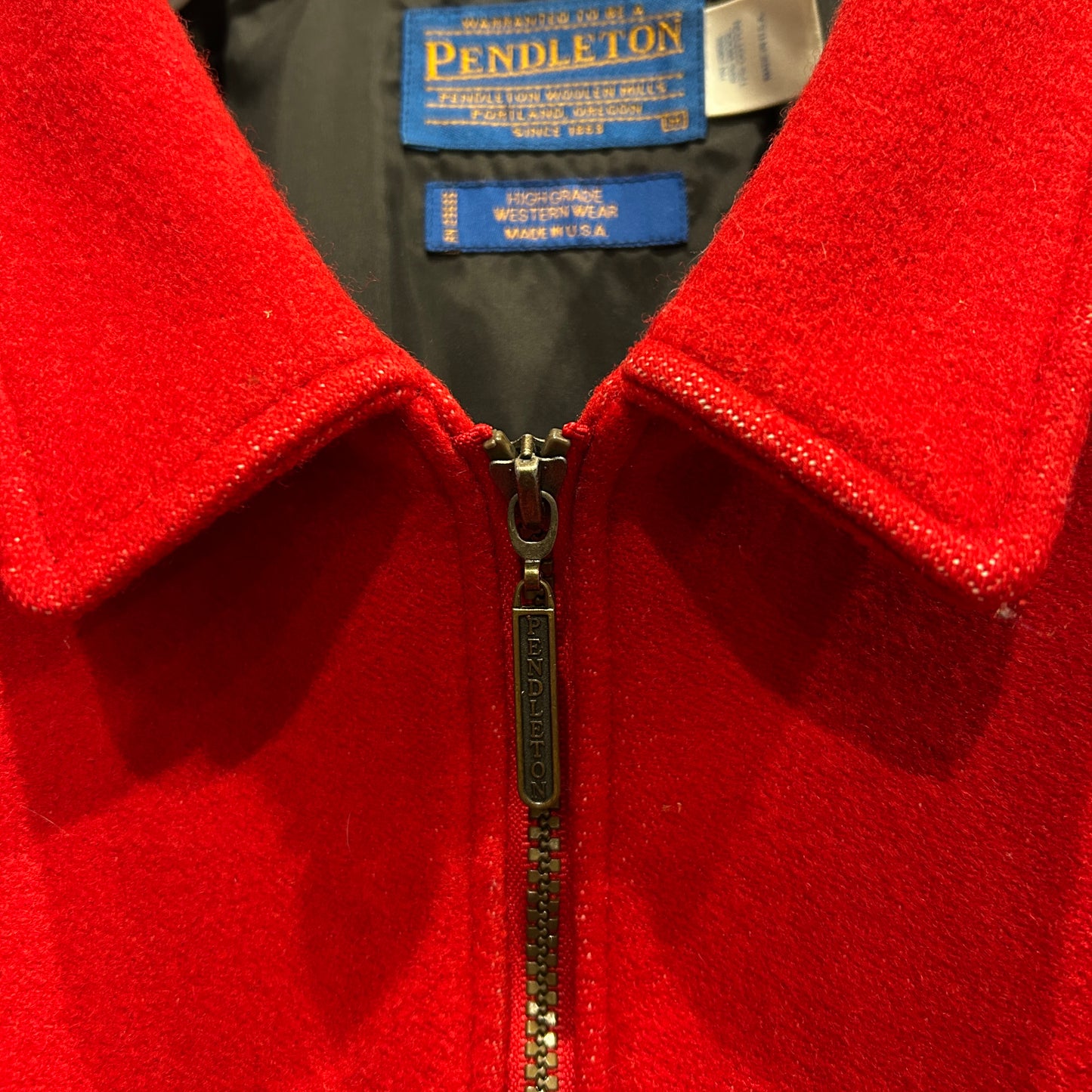 90's Pendleton ペンドルトン"HIGH GRADE WESTERN WEAR"ウールジャケット 赤(M)/A8901O-SO