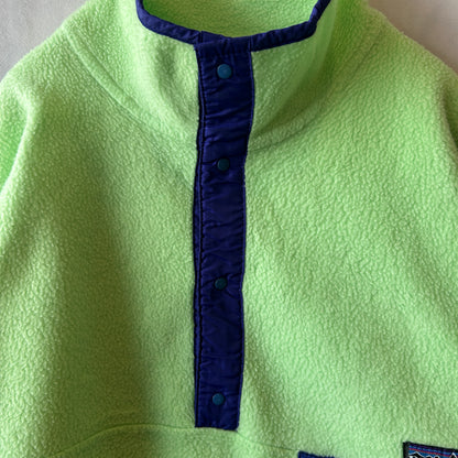 1991 Patagonia パタゴニア スナップT フリースプルオーバー アップルグリーン (L)/C0212F-SO