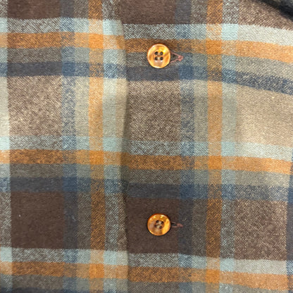 70's Pendleton ボードシャツ チェック 茶橙黒 (S)/A8246S-SO