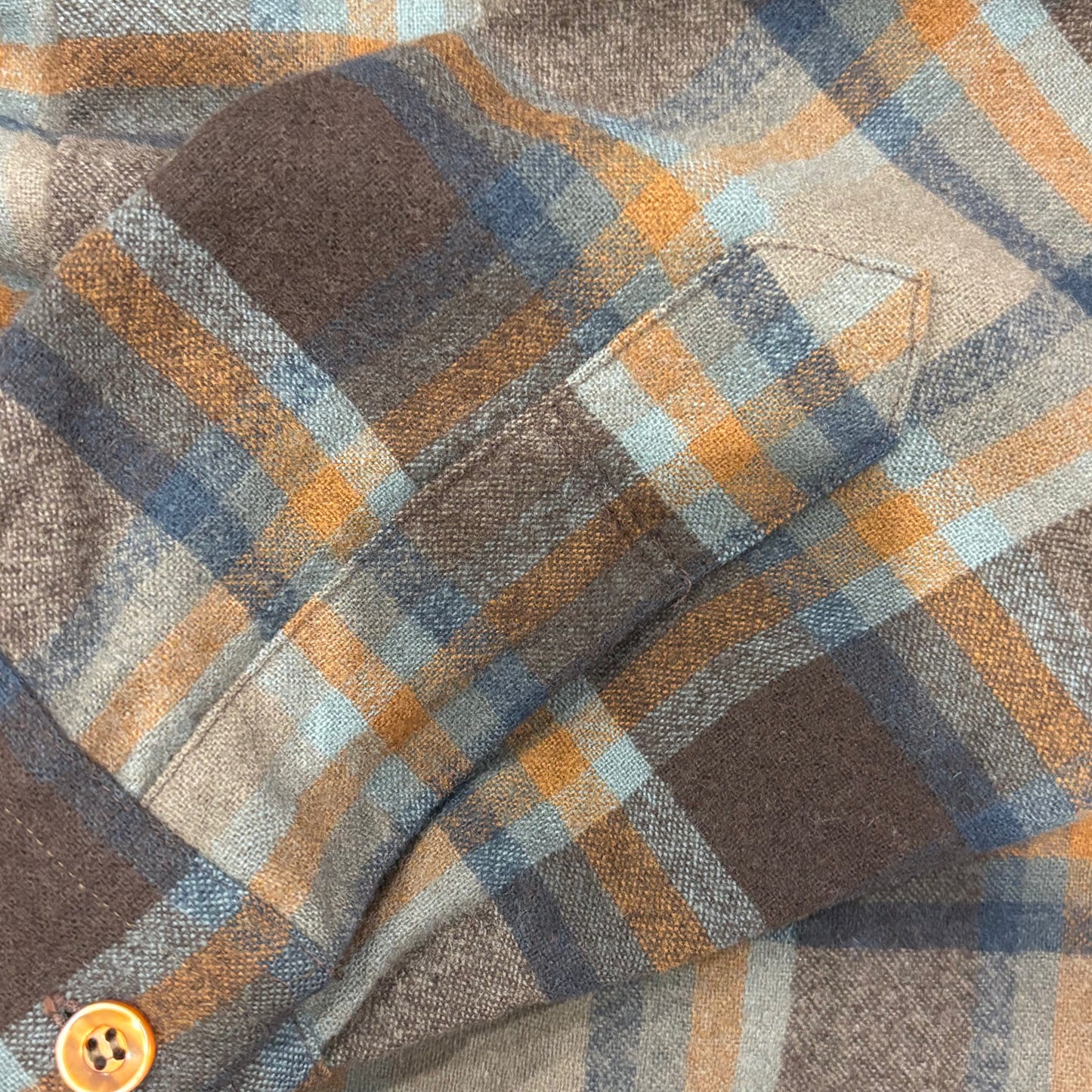 70's Pendleton ボードシャツ チェック 茶橙黒 (S)/A8246S-SO