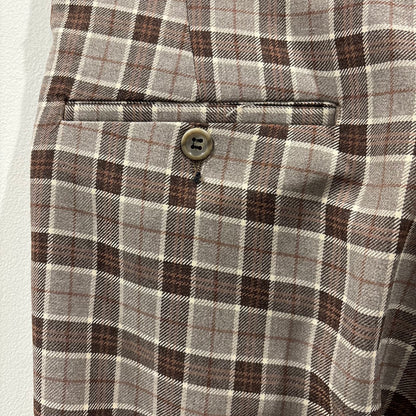 70-80's Hubbard Slacks ハバード・スラックス ベージュ×ブラウン×ホワイト (不明)/B4159P-SO