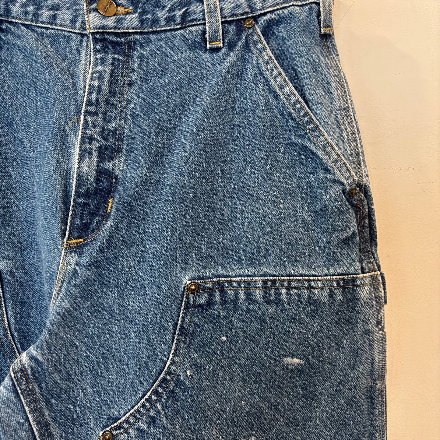 00's Carhartt カーハート ダブルニー デニムペインターパンツ B73 DST (33×32)/C0457P-SO