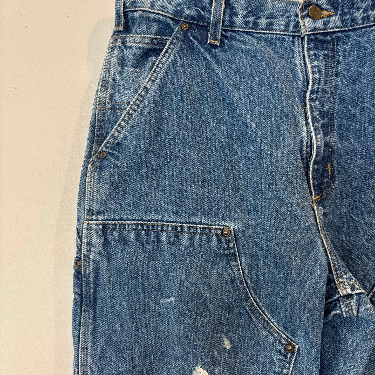 00's Carhartt カーハート ダブルニー デニムペインターパンツ B73 DST (33×32)/C0457P-SO
