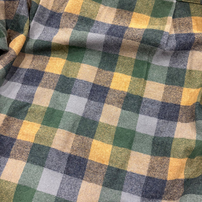 70's Pendleton ボードシャツ チェック 緑青灰 (S)/A8722S-SO