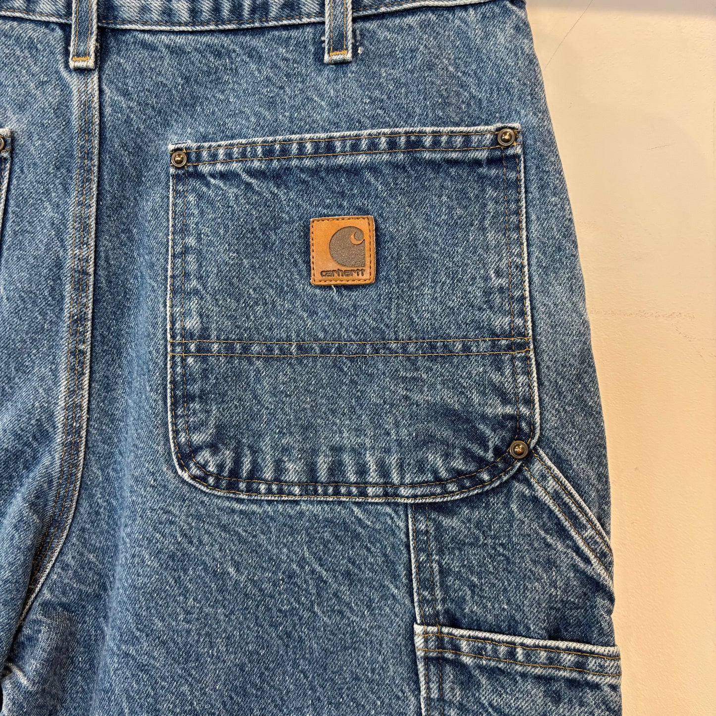 00's Carhartt カーハート ダブルニー デニムペインターパンツ B73 DST (33×32)/C0457P-SO