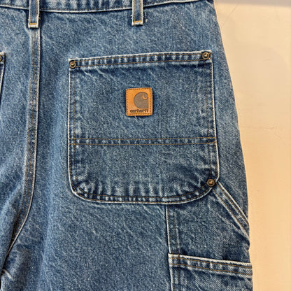 00's Carhartt カーハート ダブルニー デニムペインターパンツ B73 DST (33×32)/C0457P-SO