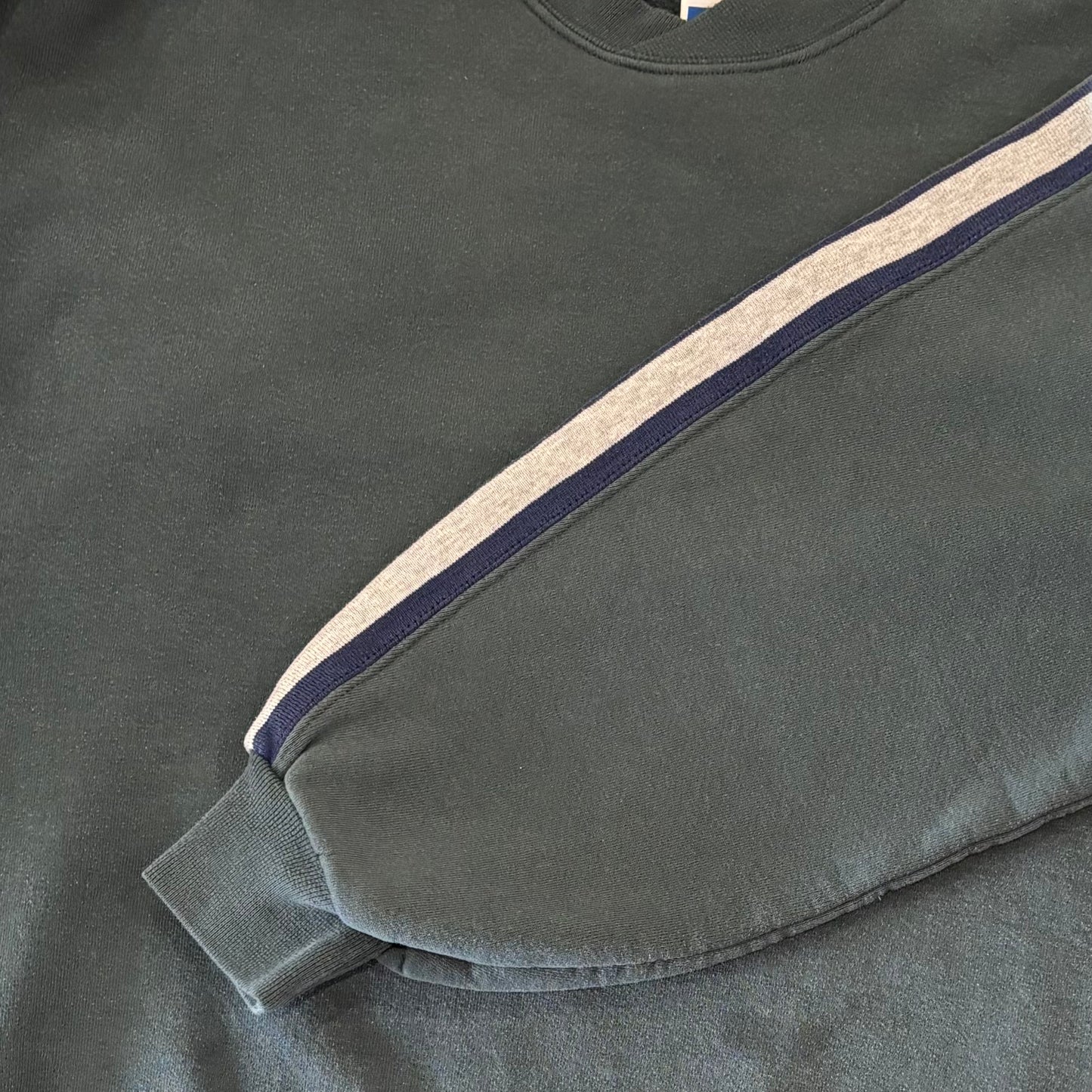 90's  Russell Athletic ラッセル 袖ライン 無地スウェット 深緑 (XL) /A7726S-SO