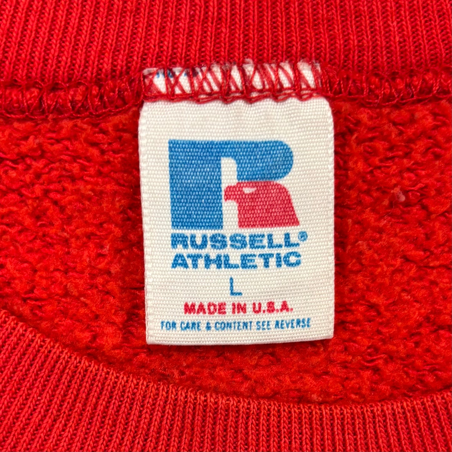 90's  Russell Athletic ラッセル 無地スウェット 赤 (L) /A7767S-SO